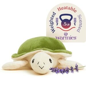 Warmies TURTLE JR Cozy Plush Heatable Lavender Scented Stuffed Animal‎